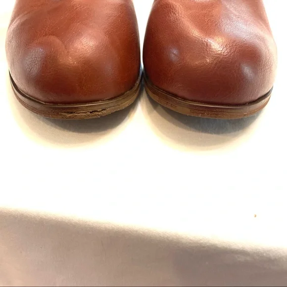 Boutique cognac western boots. Sz 6.5 Leather wraps faux leather and sue… - Picture 12 of 14